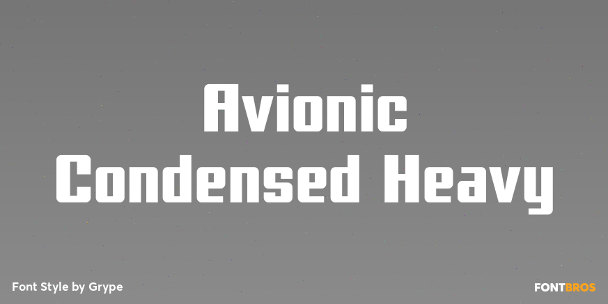 Avionic Condensed Heavy Poster