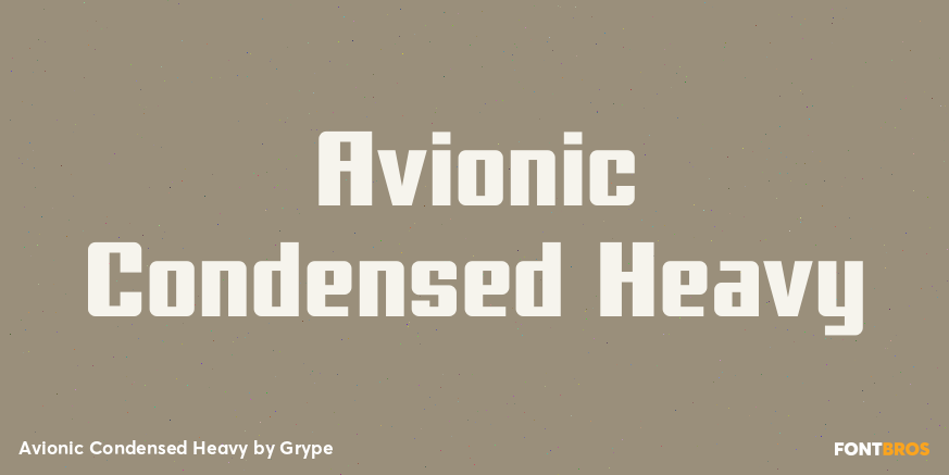 Avionic Condensed Heavy Poster