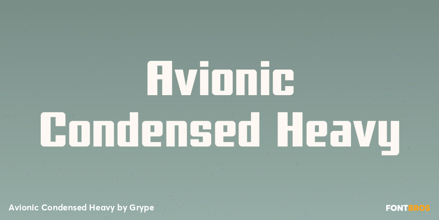 Avionic Condensed Heavy Poster