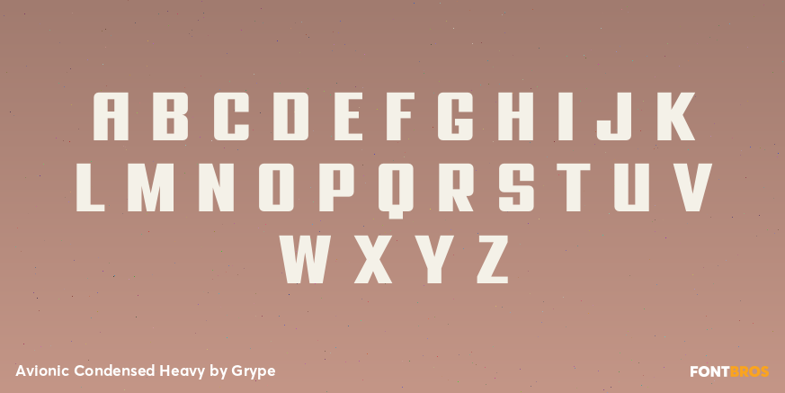 Avionic Condensed Heavy Font Poster #2