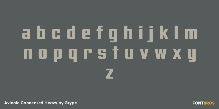 Avionic Condensed Heavy Font Poster #3