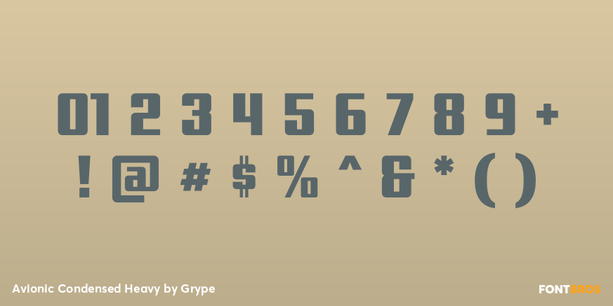 Avionic Condensed Heavy Font Poster #4