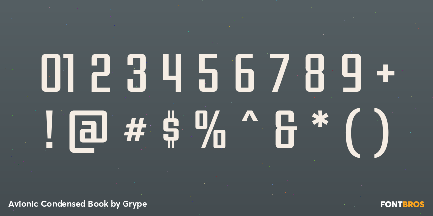 Avionic Condensed Book Font Poster #1