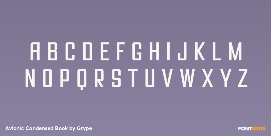 Avionic Condensed Book Font Poster #2