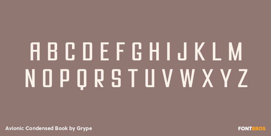 Avionic Condensed Book Font Poster #1