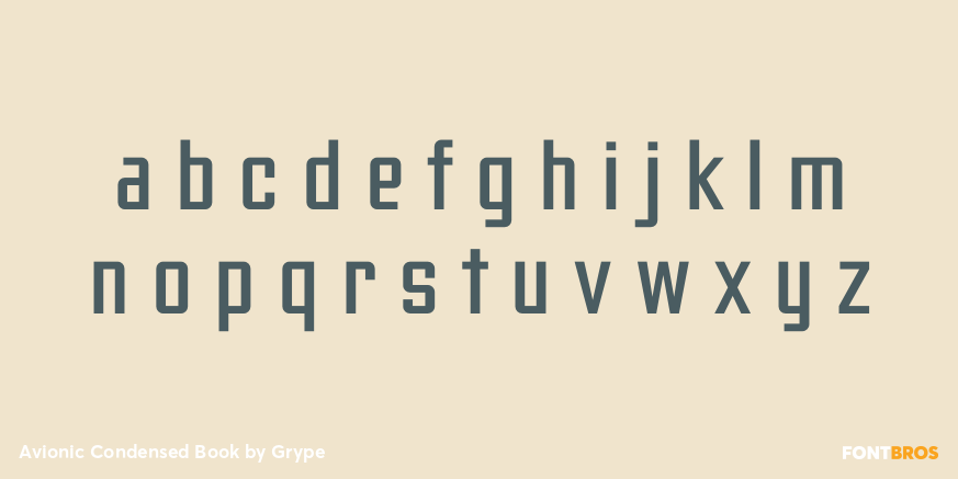Avionic Condensed Book Font Poster #1