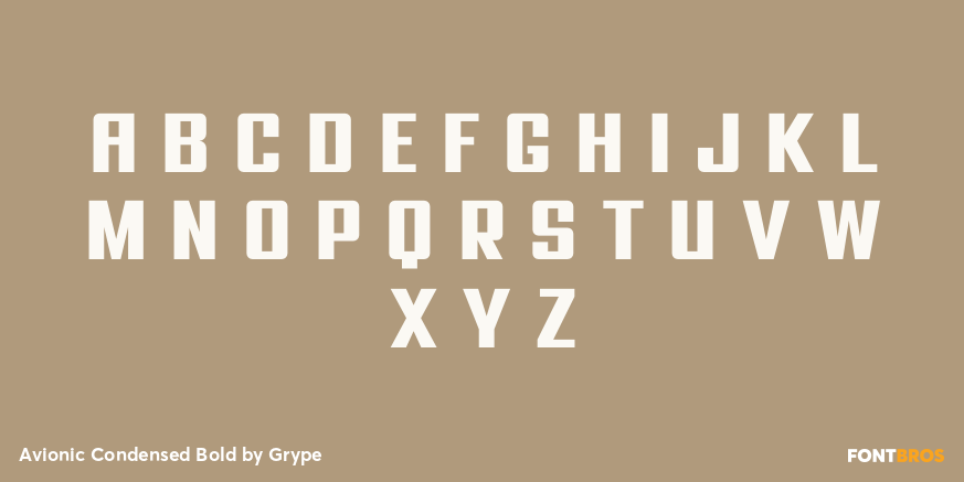 Avionic Condensed Bold Font Poster #2