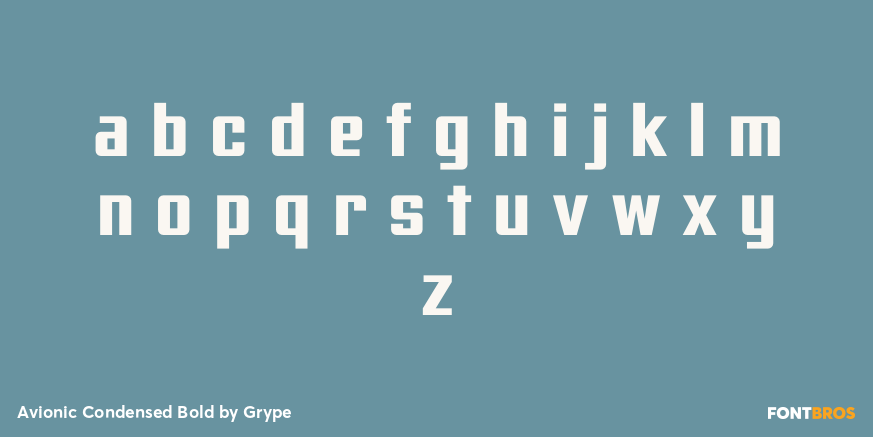 Avionic Condensed Bold Font Poster #3
