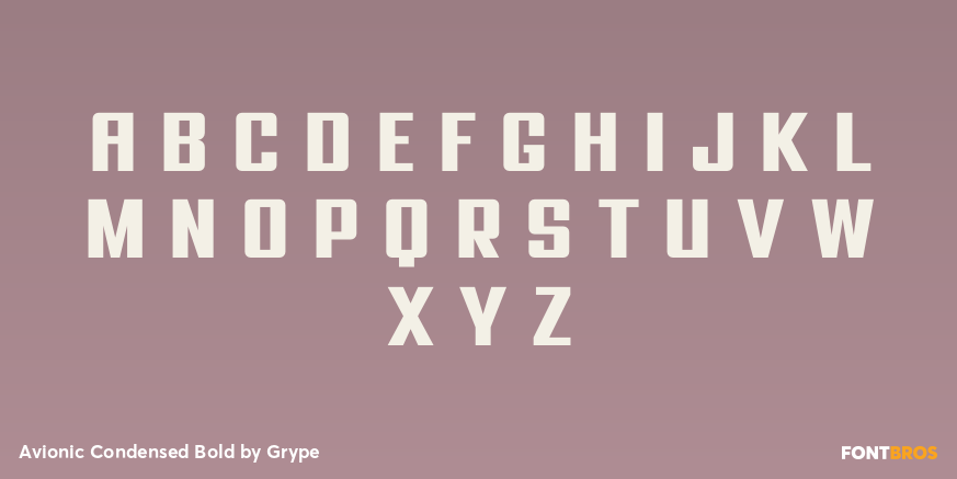 Avionic Condensed Bold Font Poster #1