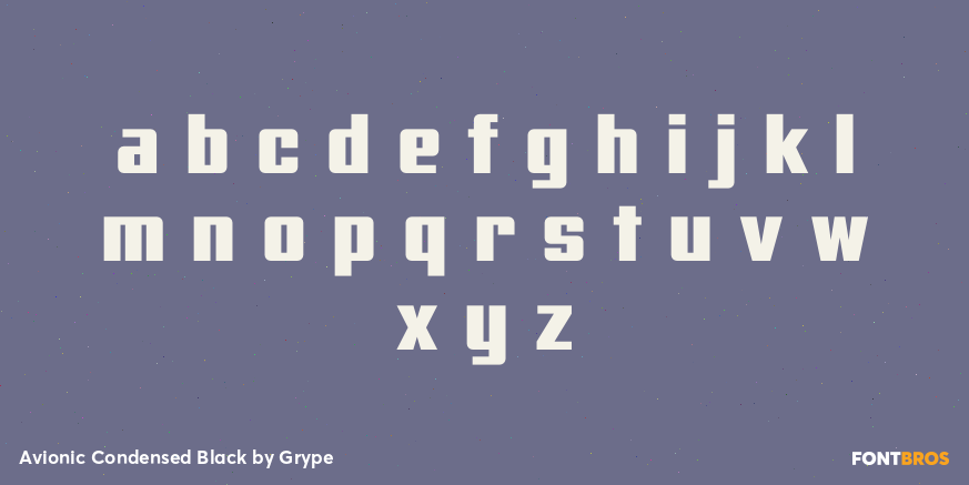 Avionic Condensed Black Font Poster #3