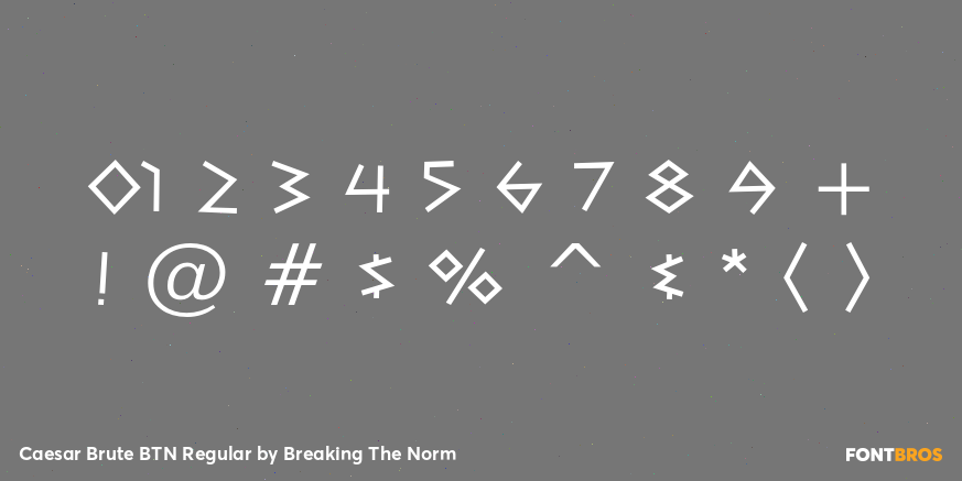 Caesar Brute BTN Regular Font Poster #1