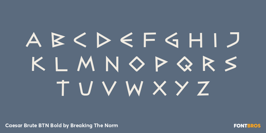Caesar Brute BTN Bold Font Poster #3