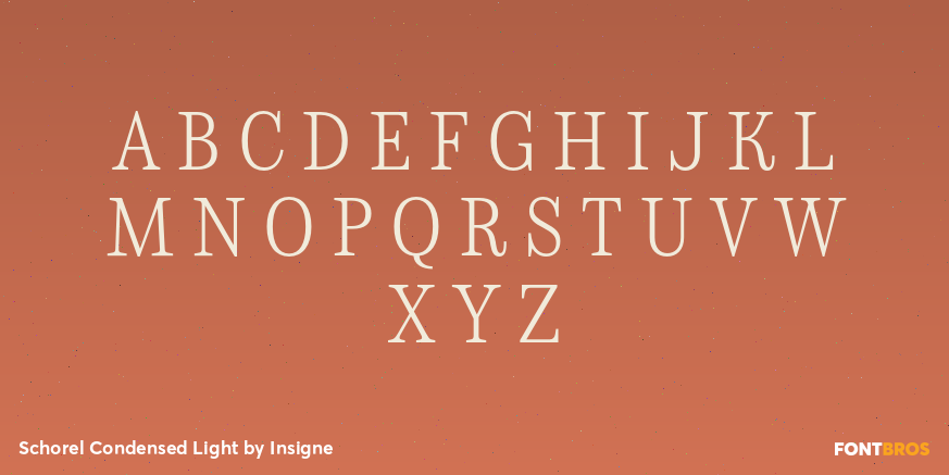 Schorel Condensed Light Font Poster #2