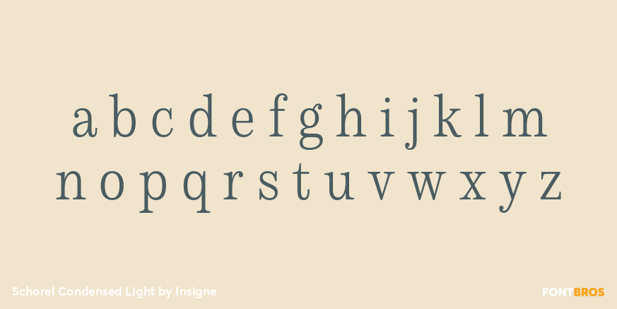 Schorel Condensed Light Font Poster #3