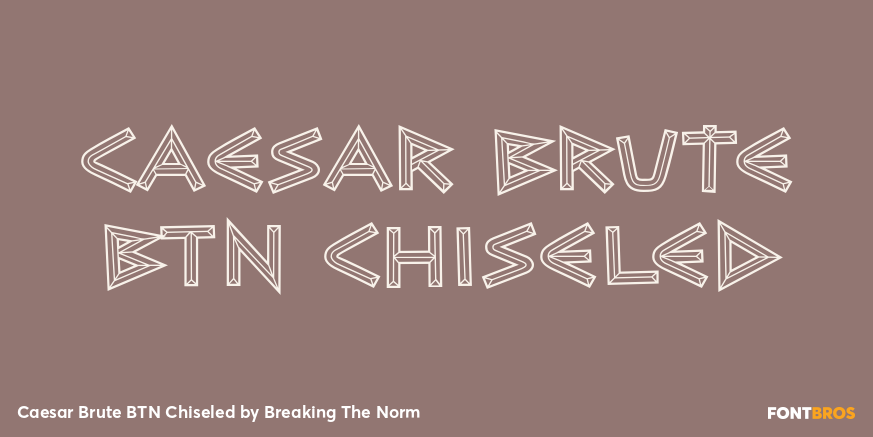 Caesar Brute BTN Chiseled Poster