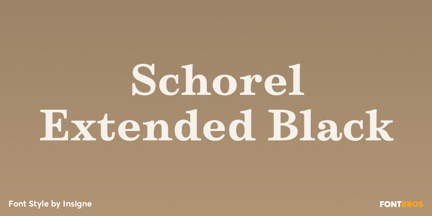 Schorel Extended Black Font Poster #1