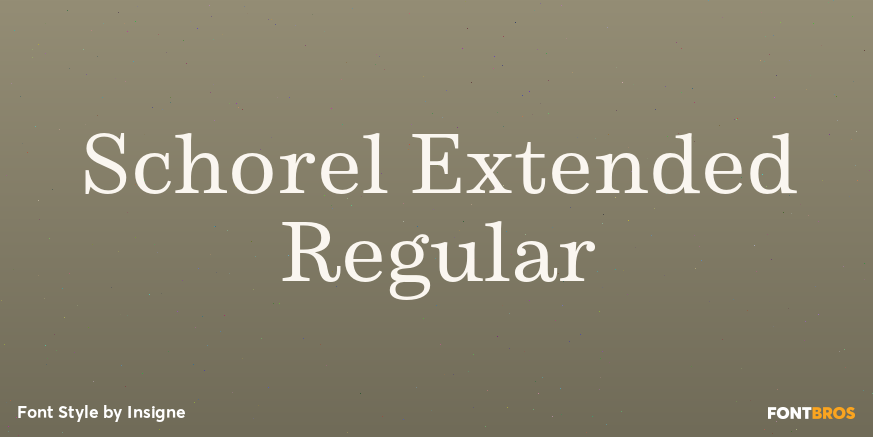 Schorel Extended Regular Font Poster #1