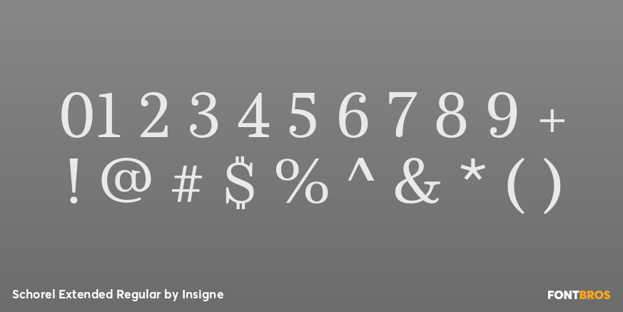 Schorel Extended Regular Font Poster #1