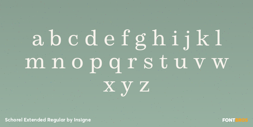 Schorel Extended Regular Font Poster #1