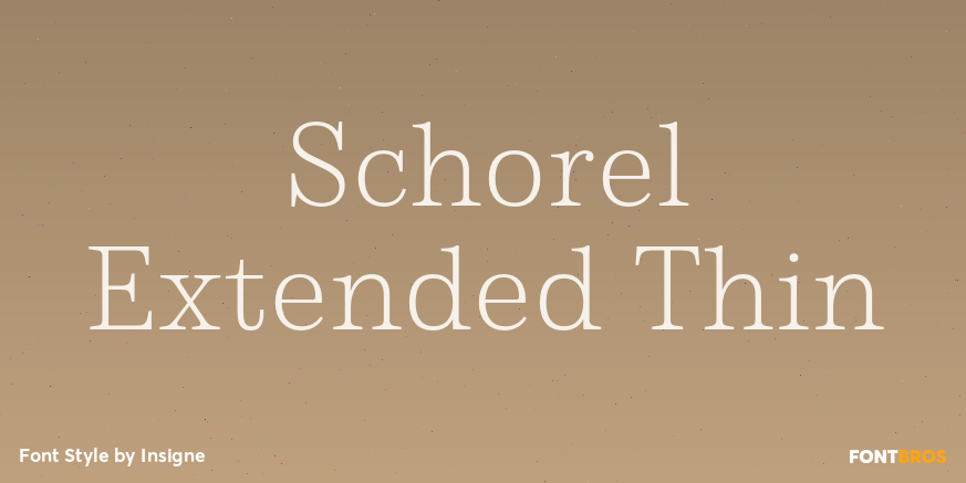 Schorel Extended Thin Font Poster #1