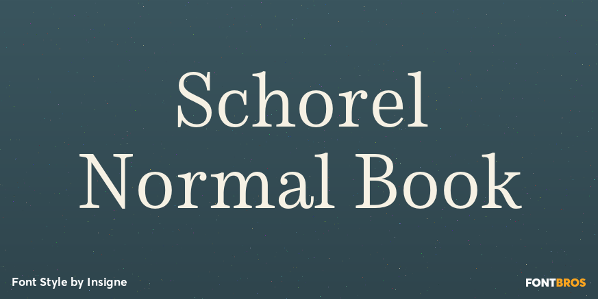 Schorel Normal Book Font Poster #1