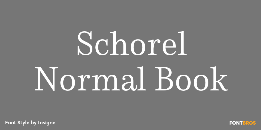 Schorel Normal Book Font Poster #1