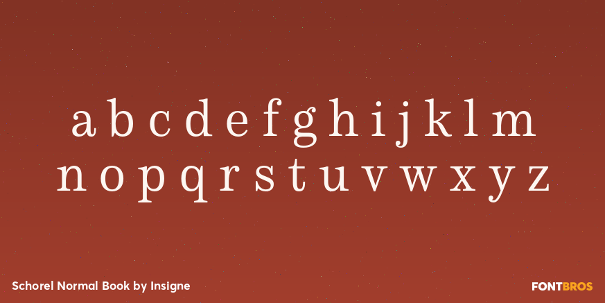 Schorel Normal Book Font Poster #1