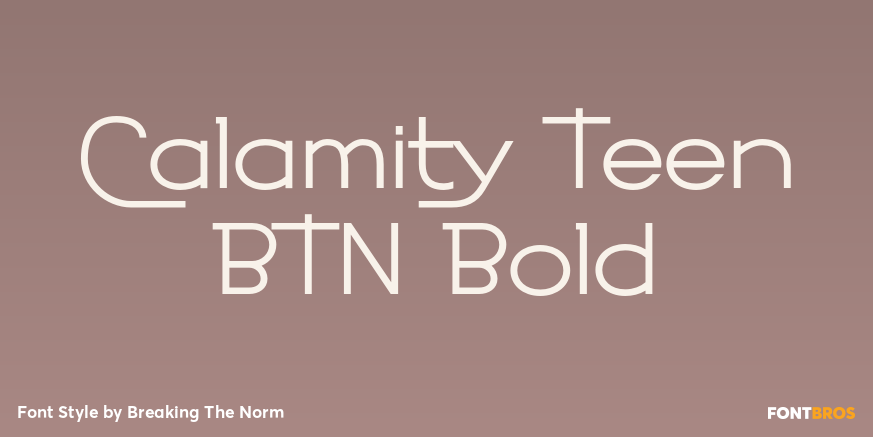 Calamity Teen BTN Bold Poster