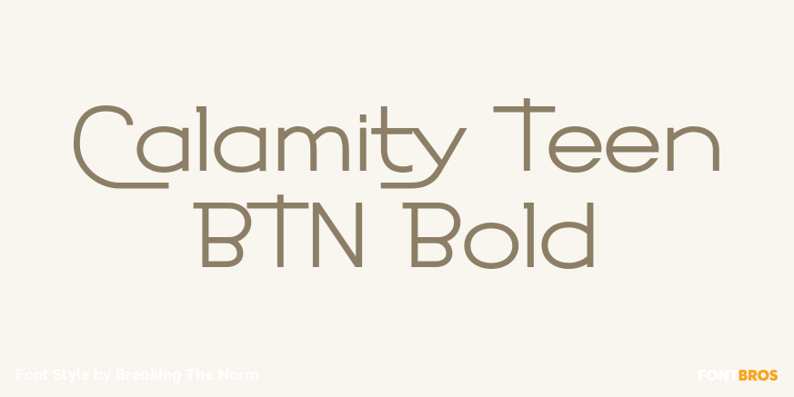 Calamity Teen BTN Bold Poster