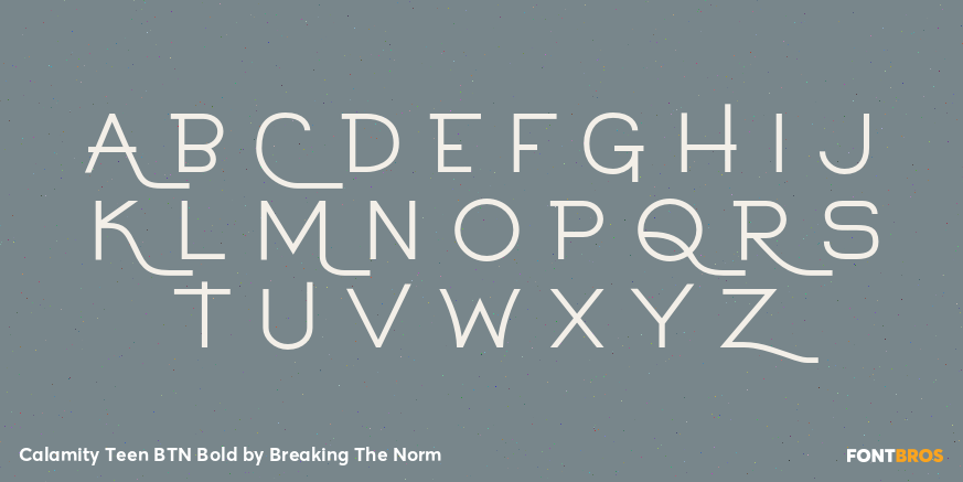 Calamity Teen BTN Bold Font Poster #2