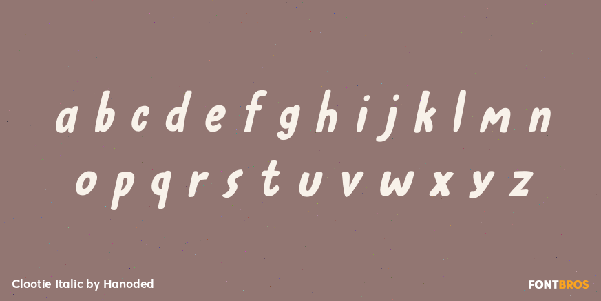 Clootie Italic Font Poster #3