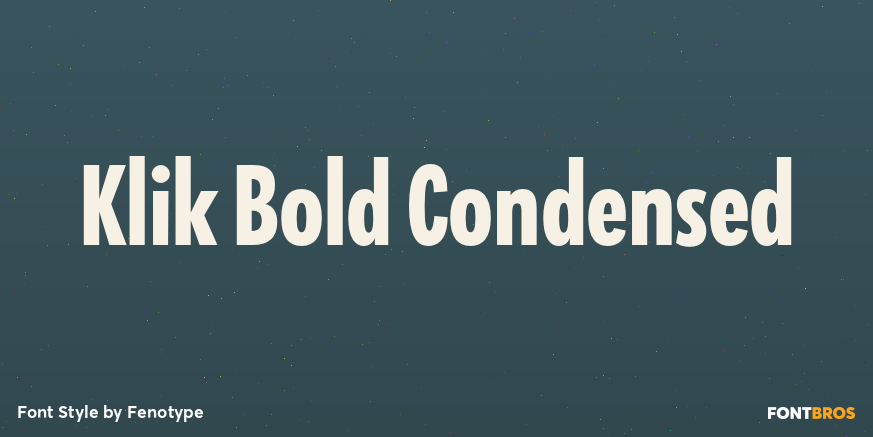 Klik Bold Condensed Poster