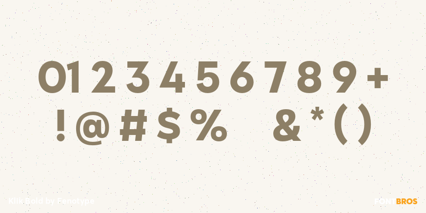 Klik Bold Font Poster #4