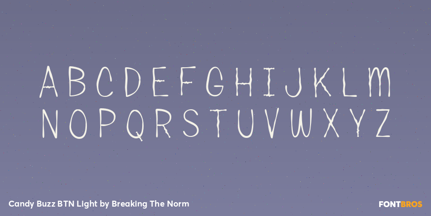 Candy Buzz BTN Light Font Poster #2