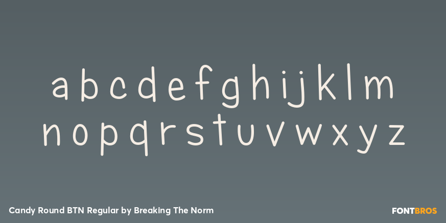 Candy Round BTN Regular Font Poster #1