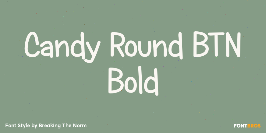 Candy Round BTN Bold Poster