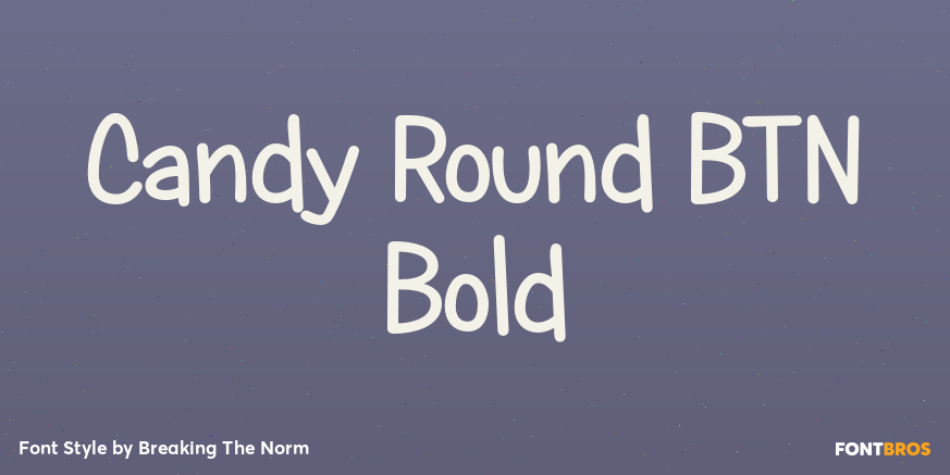 Candy Round BTN Bold Poster