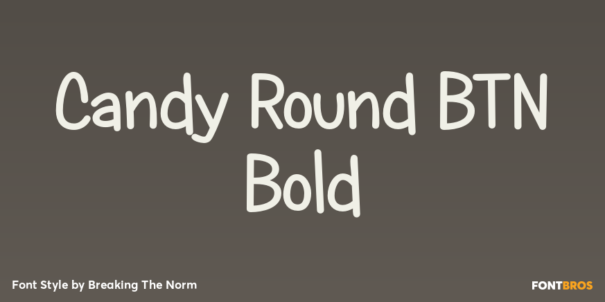 Candy Round BTN Bold Poster