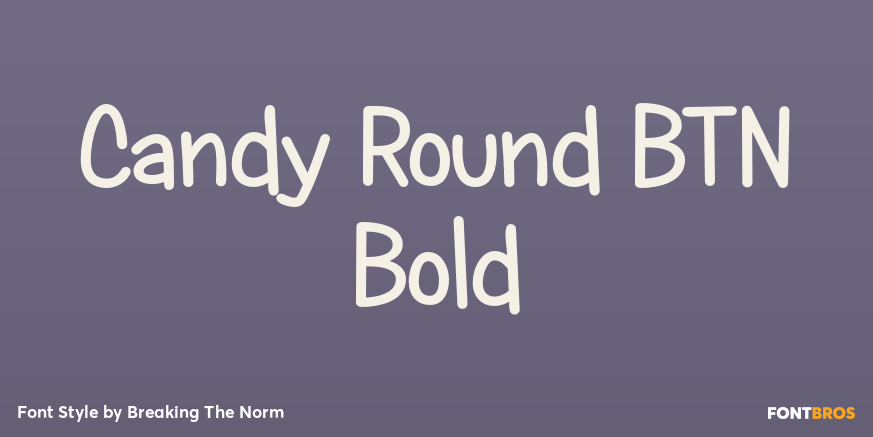 Candy Round BTN Bold Poster