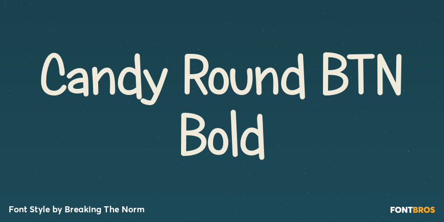 Candy Round BTN Bold Poster