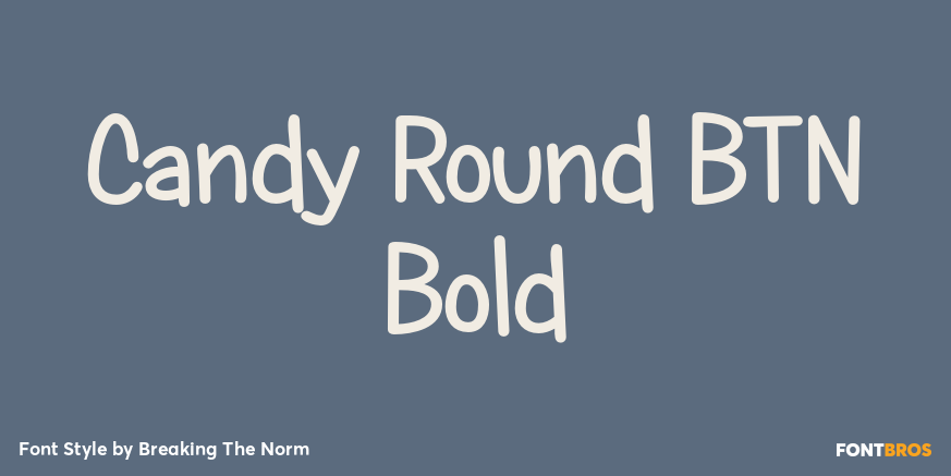 Candy Round BTN Bold Poster