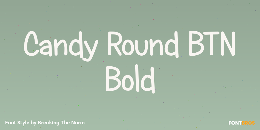 Candy Round BTN Bold Poster