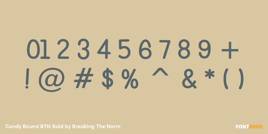 Candy Round BTN Bold Font Poster #1