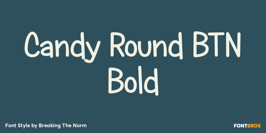 Candy Round BTN Bold Font Poster #1