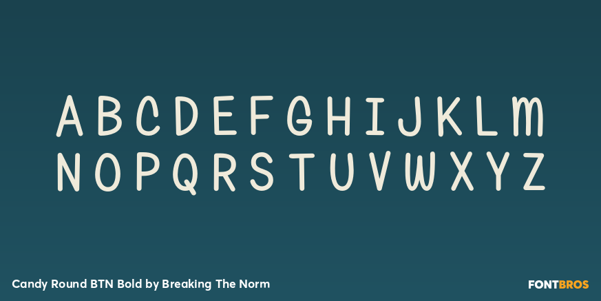 Candy Round BTN Bold Font Poster #2