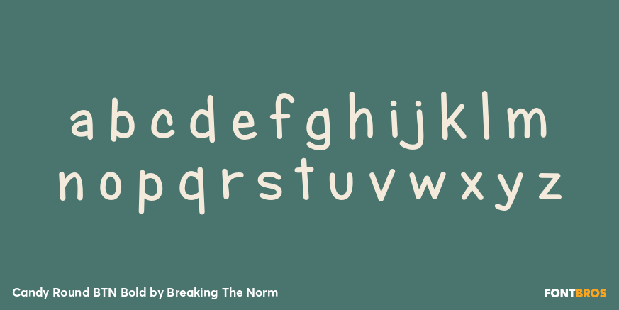 Candy Round BTN Bold Font Poster #3