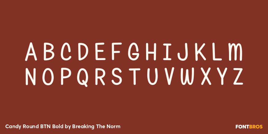 Candy Round BTN Bold Font Poster #1