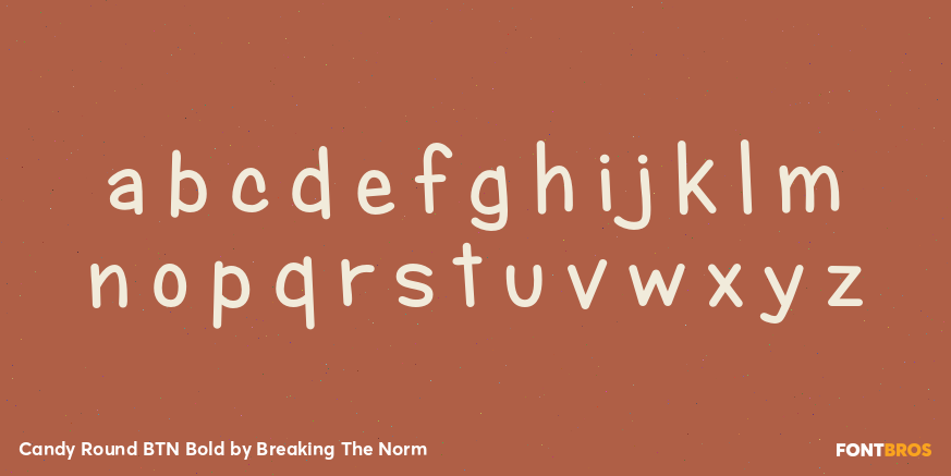 Candy Round BTN Bold Font Poster #1