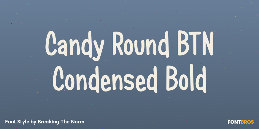 Candy Round BTN Condensed Bold Poster