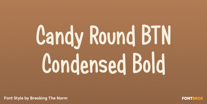 Candy Round BTN Condensed Bold Poster